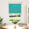 vidaXL Pleated Blind Petrol Green 75x100 cm Fabric Width 74.4 cm Polyester