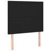 vidaXL Headboard Black 80x5x118/128 cm Faux Leather