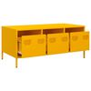 vidaXL Coffee Table Mustard Yellow 101.5x50x43.5 cm Cold-rolled Steel