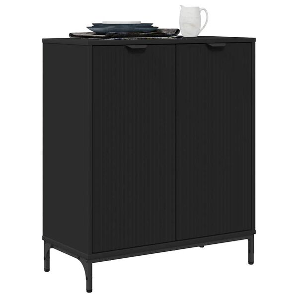 vidaXL Sideboard Black 69.5 x 33 x 82 cm Engineered Wood