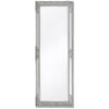 vidaXL Wall Mirror Baroque Style 140x50 cm Silver