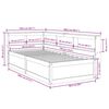 vidaXL Bookcase Bed without Mattress Wax Brown 90x190cm Solid Wood Pine