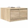 vidaXL Coffee Table with Drawers Sonoma Oak 70.5x70x40 cm