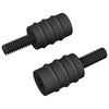 vidaXL Standoff Screw 2 pcs Black M4 Rubber and Steel