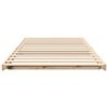 vidaXL Floor Bed Frame Brown 100 x 210 cm Solid pine wood