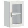 vidaXL Kitchen Wall Cabinet with Glass Door "Porto" White