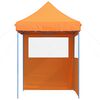 vidaXL Party Tent Folding Orange 200 x 200 x 306 cm Oxford Fabric