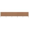vidaXL 5-panel Wind Screen Fabric 600x120 cm Taupe