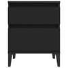 vidaXL Bedside Cabinet Black 40x35x50 cm