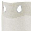 vidaXL Voile Curtain with Curtains 2 pcs Cream 175 x 140 cm Polyester