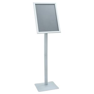 vidaXL Pedestal Poster Stand Silver 32.5 x 27 x 126 cm Cast Iron