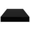vidaXL Floating Wall Shelf High Gloss Black 50x23x3.8 cm MDF