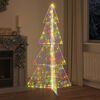 vidaXL Christmas Tree with 240 LEDs Multicolour 180 cm Acrylic