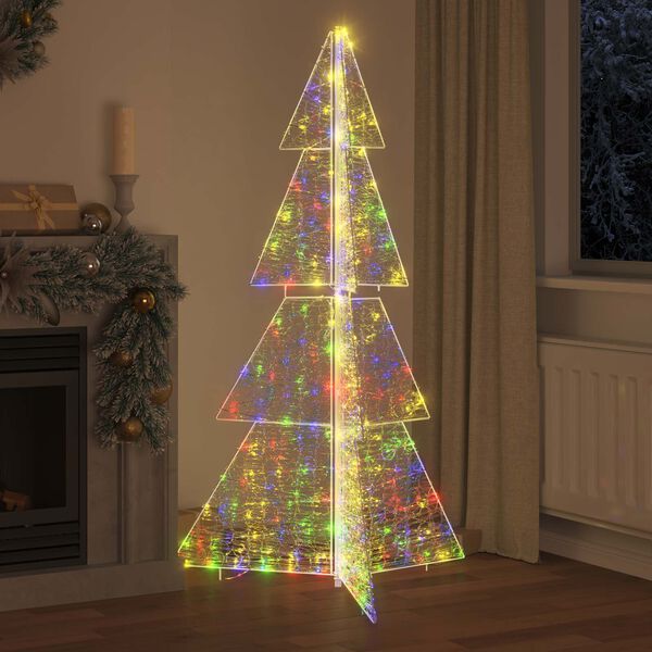 vidaXL Christmas Tree with 240 LEDs Multicolour 180 cm Acrylic