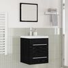 vidaXL Bathroom Sink Cabinet with Drawer Black 42 x 39 x 52 cm