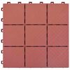 vidaXL Decking Tile 10 pcs Red 30.5 x 30.5 x 2.2 cm Polypropylene