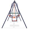 vidaXL Swing Set with 5 Seats Orange