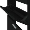vidaXL Shoe Cabinet Black 59x17x150 cm Engineered Wood