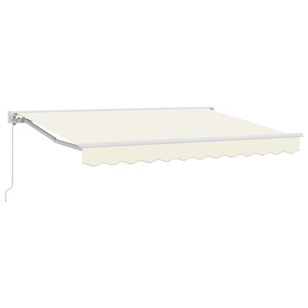 vidaXL Retractable Awning Cream 250 x 200 cm Aluminium and Fabric