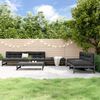 vidaXL 6 Piece Garden Lounge Set Grey Solid Wood Pine