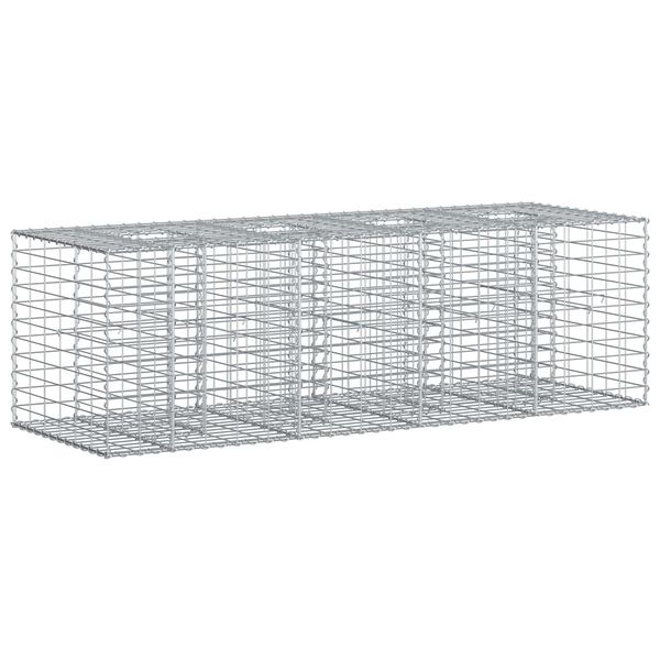 vidaXL Gabion Raised Bed Silver 180 x 60 x 55 cm Galvanised Steel