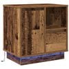 vidaXL Bedside Cabinet with Drawer 2 pcs Old Wood 50 x 34.5 x 50 cm