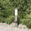 vidaXL Bollard Light with Sensor&Outlet 50 cm Stainless Steel IP44