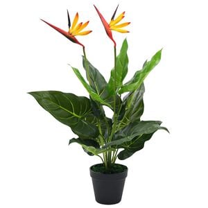 vidaXL Fake Plant | Green, Red, Yellow | Plastic | Medium | Decorative Inlays