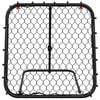 vidaXL Football Rebounder Adjustable Black 84x73x60-80 cm Steel
