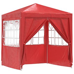 vidaXL Party Tent 200 x 200 x 240 cm Red PE and Steel
