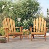 vidaXL Garden Adirondack Chairs 2 pcs 79x95x92 cm Solid Wood Teak