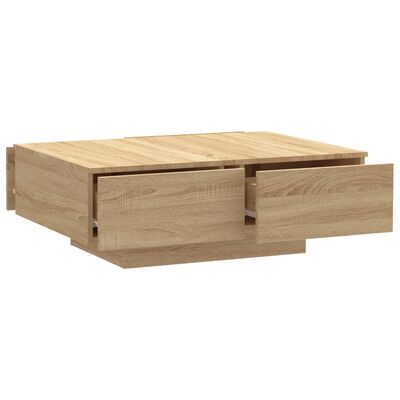 vidaXL Coffee Table Sonoma Oak 90x60x31 cm Engineered Wood