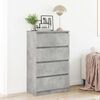 vidaXL Sideboard Concrete Grey 60x35x98.5 cm Engineered Wood