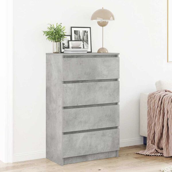 vidaXL Sideboard Concrete Grey 60x35x98.5 cm Engineered Wood