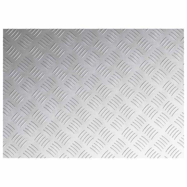 vidaXL Stair Tread Rectangular 2 pcs Silver 70 x 50 cm Aluminium