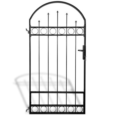 vidaXL Fence Gate with Arched Top 100 x 200 cm