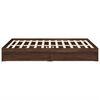 vidaXL Bed Frame with Drawers without Mattress Brown Oak 150x200 cm King Size