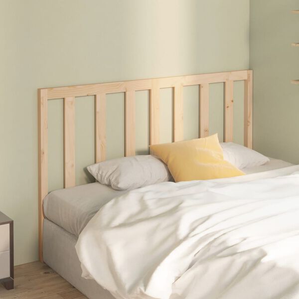vidaXL Bed Headboard 141x4x100 cm Solid Wood Pine