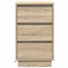 vidaXL Bedside Cabinet Sonoma Oak 39 x 34.5 x 65 cm Engineered wood