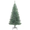vidaXL Artificial Christmas Tree with Flocked Snow Green 180 cm