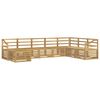 vidaXL Outdoor Sofa Set 8 pcs White Solid Acacia Wood
