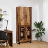 vidaXL Highboard 2 pcs Old Wood 69.5 x 34 x 180 cm