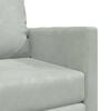 vidaXL Sofa Bed Light Grey 74 x 77 x 81 cm Velvet