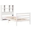 vidaXL Bookcase Bed without Mattress White 90x200 cm Solid Wood Pine