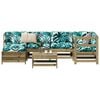 vidaXL 7 Piece Garden Sofa Set Impregnated Wood Pine