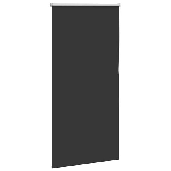 vidaXL Roller Blind Blackout Black 85x130 cm Fabric Width 80.7 cm Polyester