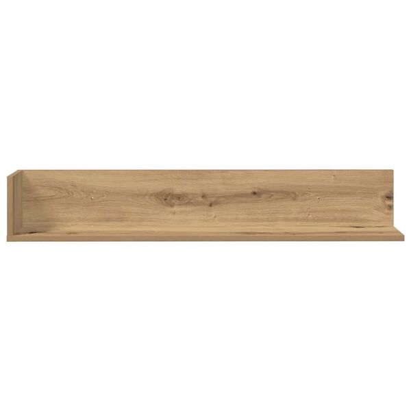 vidaXL Wall Shelves 2 pcs Artisan Oak 100x16.5x16.5 cm Engineered Wood