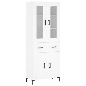 vidaXL Highboard White 69.5x34x180 cm Engineered Wood