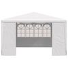 vidaXL Professional Party Tent with Side Walls 4x4 m White 90 g/m?