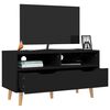 vidaXL TV Cabinet Black 90x40x48.5 cm Engineered Wood
